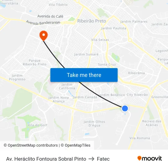 Av.  Heráclito Fontoura Sobral Pinto to Fatec map