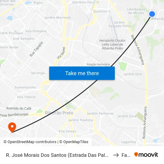 R. José Morais Dos Santos (Estrada Das Palmeiras), S/N to Fatec map