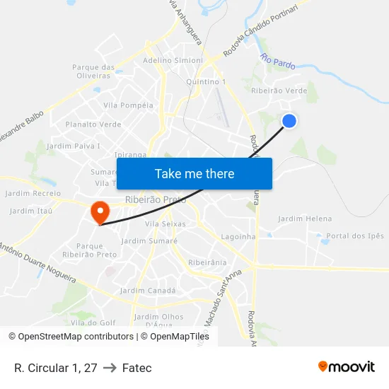 R. Circular 1, 27 to Fatec map