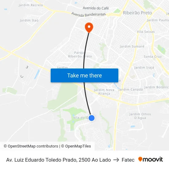 Av. Luiz Eduardo Toledo Prado, 2500 Ao Lado to Fatec map