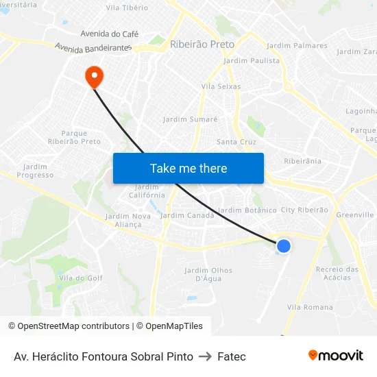 Av.  Heráclito Fontoura Sobral Pinto to Fatec map