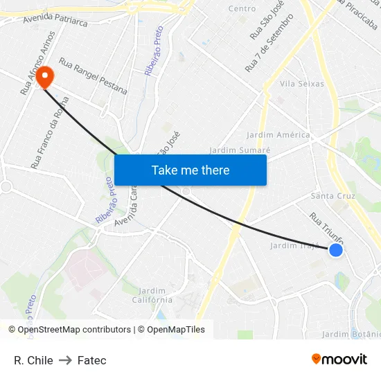 R. Chile to Fatec map