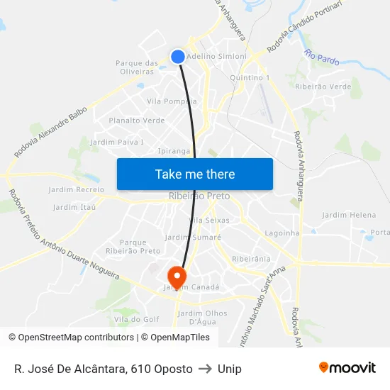 R. José De Alcântara, 610 Oposto to Unip map