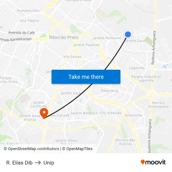 R. Elias Dib to Unip map