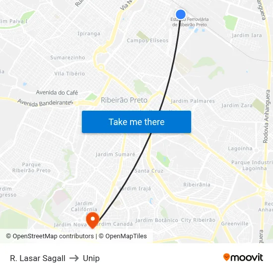 R. Lasar Sagall to Unip map