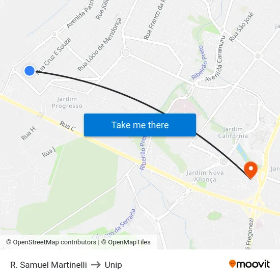 R. Samuel Martinelli to Unip map