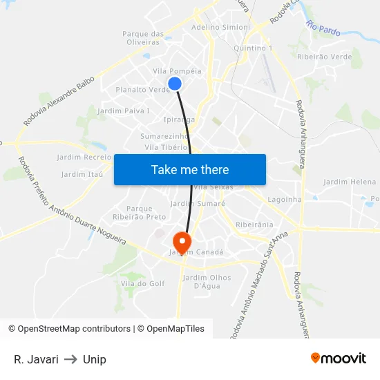 R. Javari to Unip map