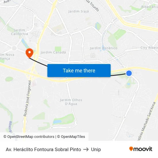 Av.  Heráclito Fontoura Sobral Pinto to Unip map