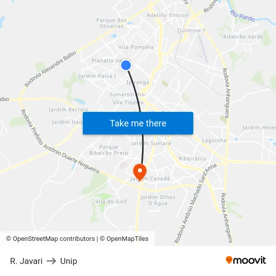 R. Javari to Unip map