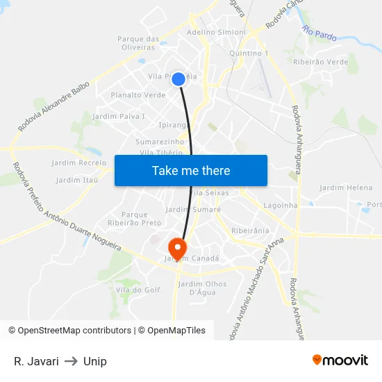 R. Javari to Unip map