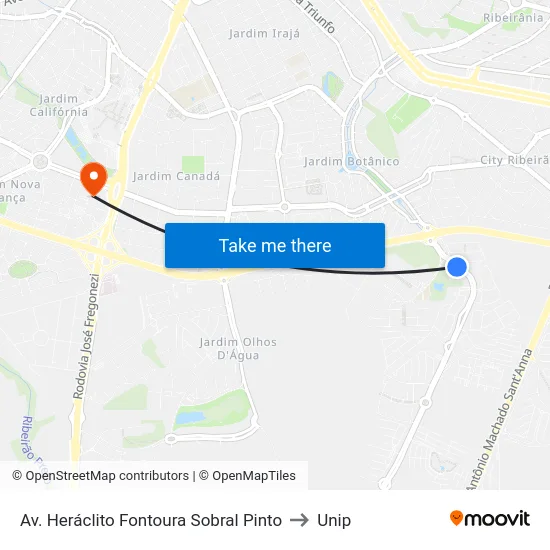 Av.  Heráclito Fontoura Sobral Pinto to Unip map