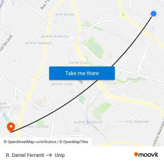 R. Daniel Ferranti to Unip map