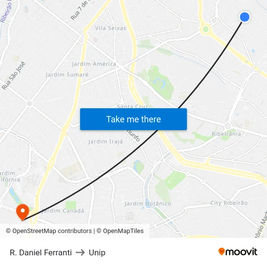 R. Daniel Ferranti to Unip map