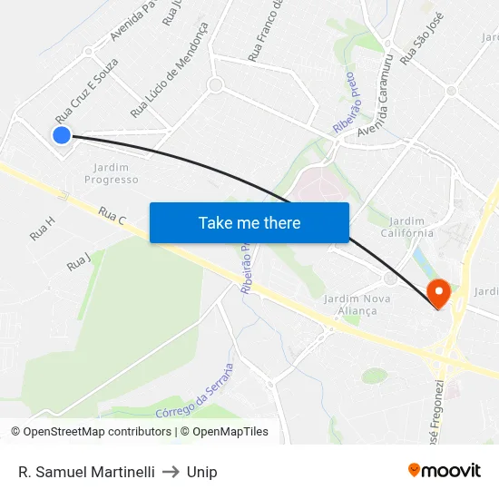 R. Samuel Martinelli to Unip map