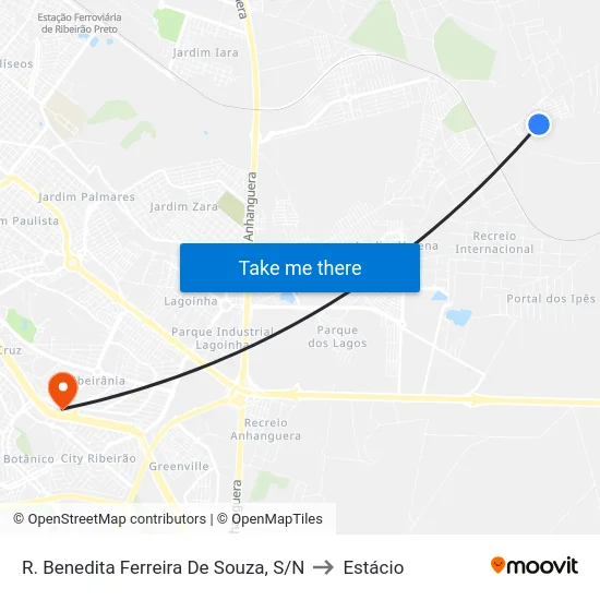 R. Benedita Ferreira De Souza, S/N to Estácio map