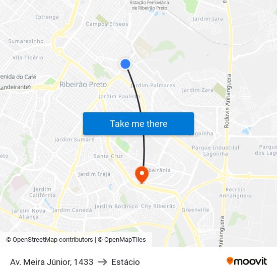 Av. Meira Júnior, 1433 to Estácio map