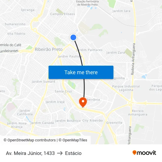 Av. Meira Júnior, 1433 to Estácio map