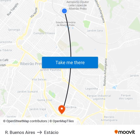 R. Buenos Aires to Estácio map