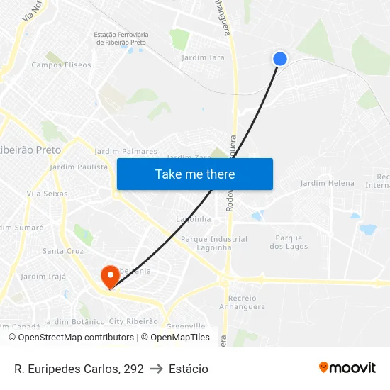 R. Euripedes Carlos, 292 to Estácio map