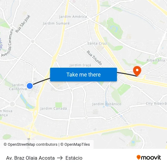 Av. Braz Olaia Acosta to Estácio map