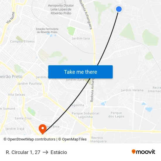 R. Circular 1, 27 to Estácio map