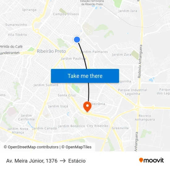 Av. Meira Júnior, 1376 to Estácio map