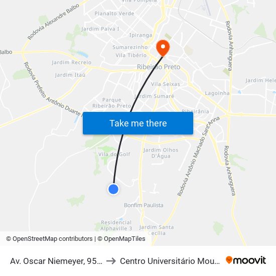 Av. Oscar Niemeyer, 955 Oposto to Centro Universitário Moura Lacerda map