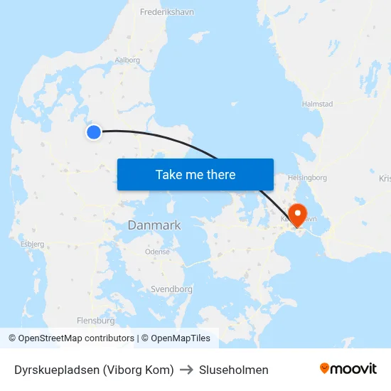 Dyrskuepladsen (Viborg Kom) to Sluseholmen map