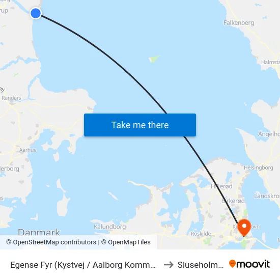 Egense Fyr (Kystvej / Aalborg Kommune) to Sluseholmen map