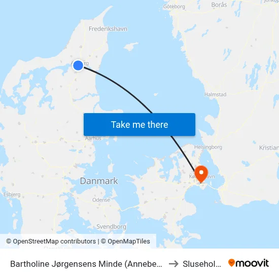 Bartholine Jørgensens Minde (Annebergvej / Aal to Sluseholmen map