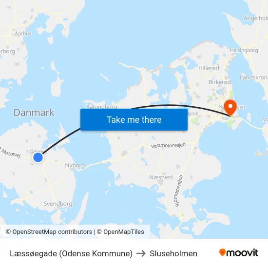 Læssøegade (Odense Kommune) to Sluseholmen map