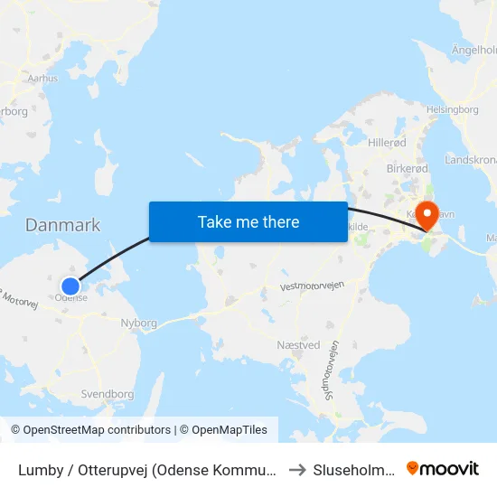 Lumby / Otterupvej (Odense Kommune) to Sluseholmen map