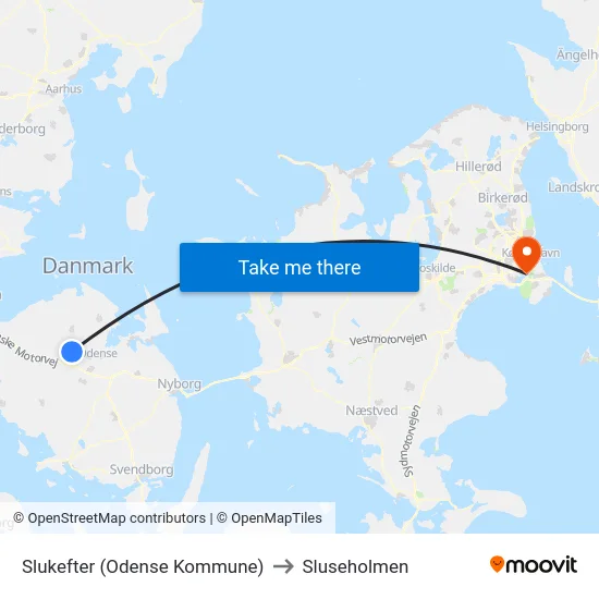 Slukefter (Odense Kommune) to Sluseholmen map