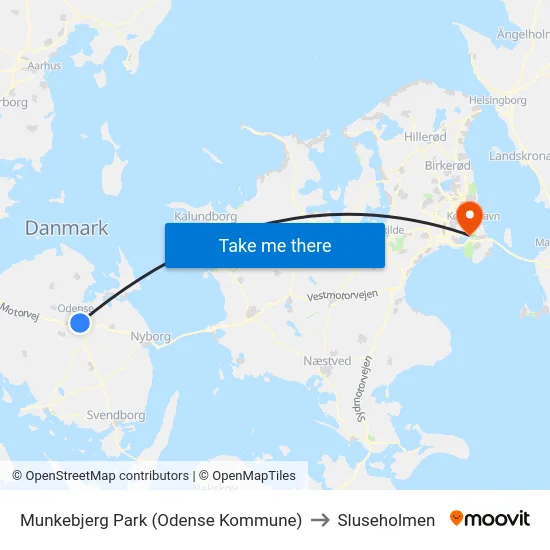 Munkebjerg Park (Odense Kommune) to Sluseholmen map