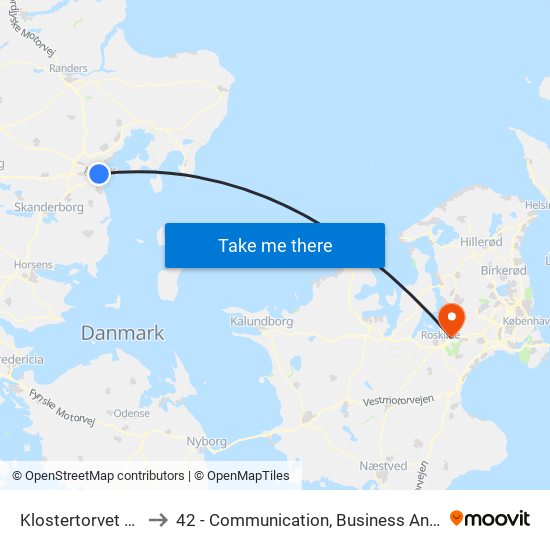 Klostertorvet (Aarhus Kom) to 42 - Communication, Business And Information Technologies map