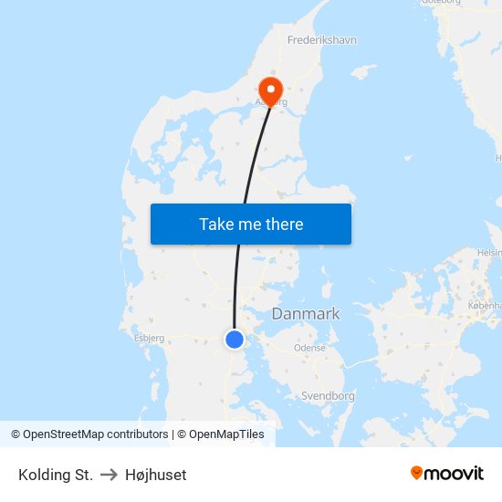 Kolding St. to Højhuset map