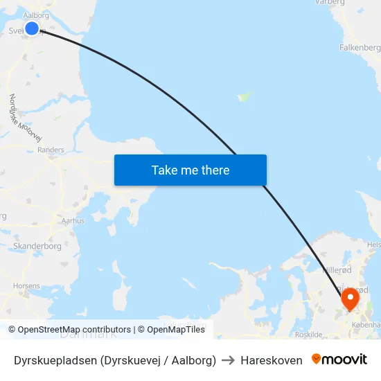 Dyrskuepladsen (Dyrskuevej / Aalborg) to Hareskoven map