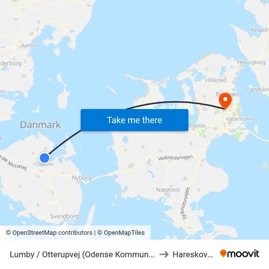 Lumby / Otterupvej (Odense Kommune) to Hareskoven map