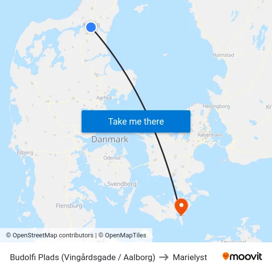 Budolfi Plads (Vingårdsgade / Aalborg) to Marielyst map