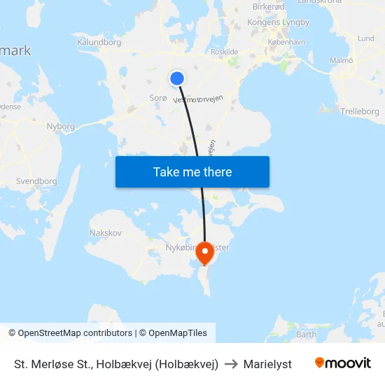 St. Merløse St., Holbækvej (Holbækvej) to Marielyst map