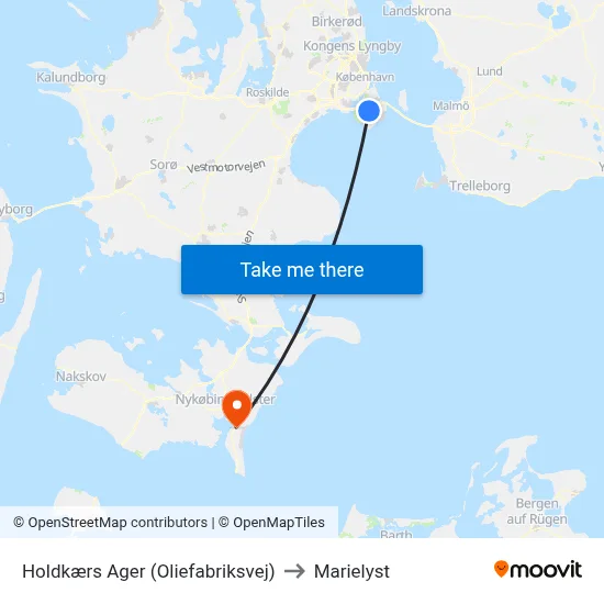 Holdkærs Ager (Oliefabriksvej) to Marielyst map