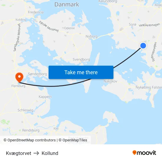Kvægtorvet to Kollund map