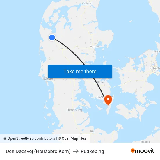 Uch Døesvej (Holstebro Kom) to Rudkøbing map
