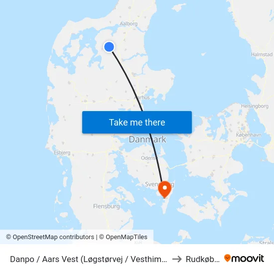 Danpo / Aars Vest (Løgstørvej / Vesthim. Komm) to Rudkøbing map