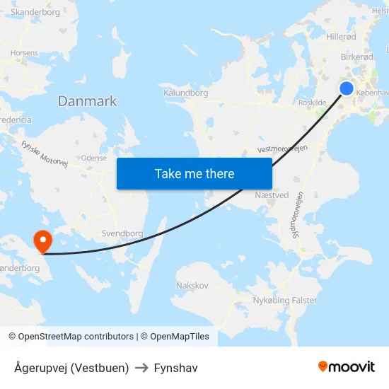 Ågerupvej (Vestbuen) to Fynshav map