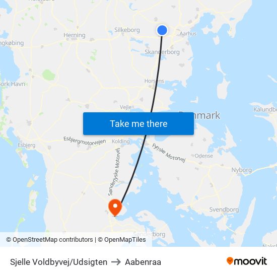 Sjelle Voldbyvej/Udsigten to Aabenraa map