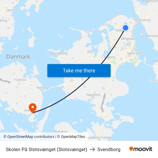 Skolen På Slotsvænget (Slotsvænget) to Svendborg map