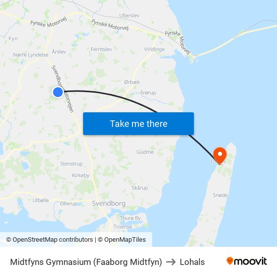 Midtfyns Gymnasium (Faaborg Midtfyn) to Lohals map