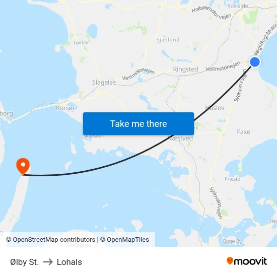 Ølby St. to Lohals map