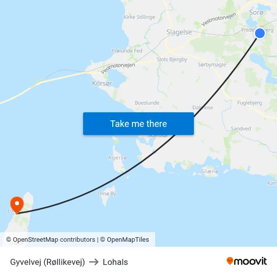 Gyvelvej (Røllikevej) to Lohals map